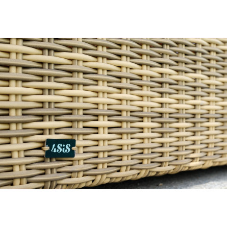 "Порту" сундук водонепроницаемый из искусственного ротанга, цвет соломенный