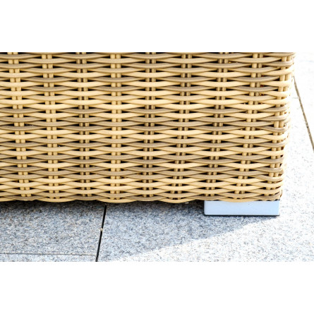"Порту" сундук водонепроницаемый из искусственного ротанга, цвет соломенный