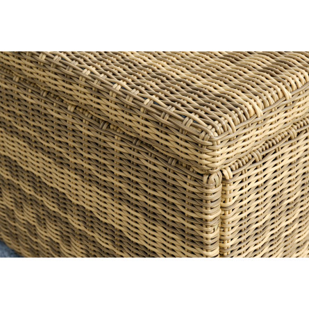 "Порту" сундук водонепроницаемый из искусственного ротанга, цвет соломенный
