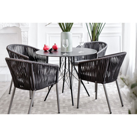 интерьерный стол из HPL круглый Ø90см