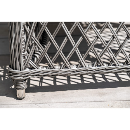 "Латте" плетеное кресло из искусственного ротанга, цвет графит