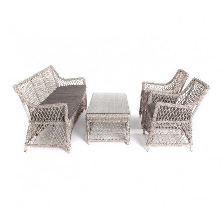 лаунж-зона из искусственного ротанга