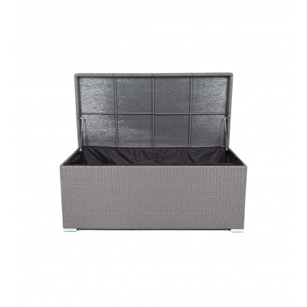 "Порту" сундук водонепроницаемый из искусственного ротанга, цвет графит