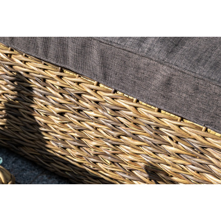 "Лунго" модуль диванный прямой с подушками, цвет соломенный (гиацинт)