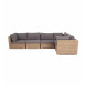 "Лунго" трансформирующийся диван из искусственного ротанга (гиацинт), цвет соломенный "Лунго" трансформирующийся диван из искусственного ротанга (гиацинт), цвет соломенный