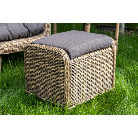 "Толедо" лаунж-зона из искусственного ротанга, цвет соломенный