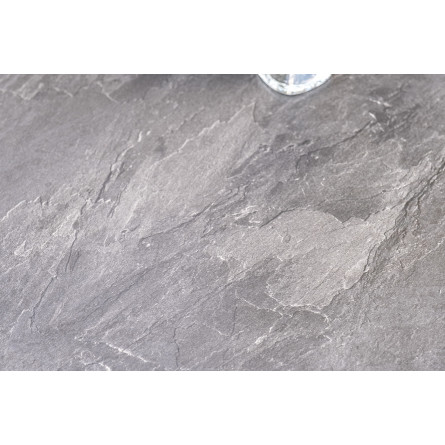 "Ницца" обеденный стол из HPL круглый Ø100см, цвет "серый гранит"