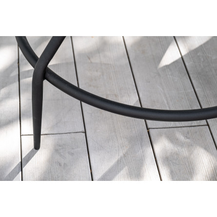 "Ницца" обеденный стол из HPL круглый Ø100см, цвет "молочный"