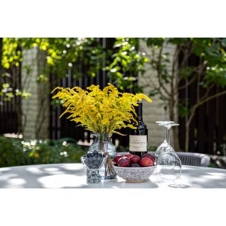 "Ницца" обеденный стол из HPL круглый Ø100см, цвет "молочный"