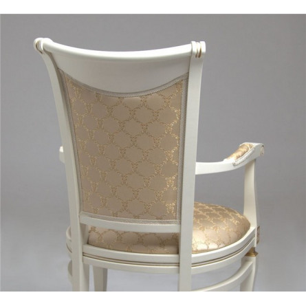 Кресло "Милорд №11-S" (1013+пат. золото/Ткань № 19-Андрис соты 160 беж)