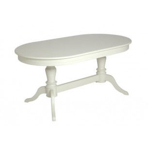 Стол "Орфей-1" (Эмаль 11 / шпон бук) Слоновая кость