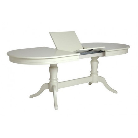 Стол "Орфей-1" (Эмаль 11 / шпон бук) Слоновая кость