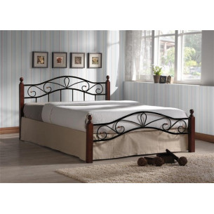 Кровать Глэдис-М (120х200/Черный металл)