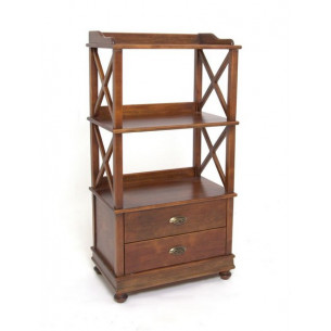 Стеллаж 2 полки (Орех) 112