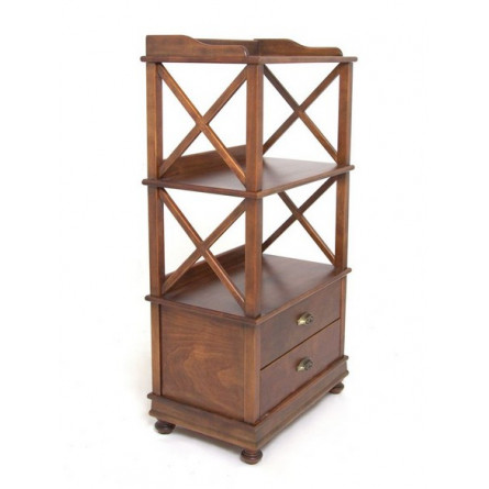 Стеллаж 2 полки (Орех) 112