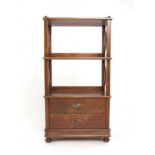 Стеллаж 2 полки (Орех) 112