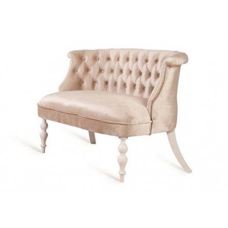 Диван Бархат (эмаль белая / 30 - бежевый)