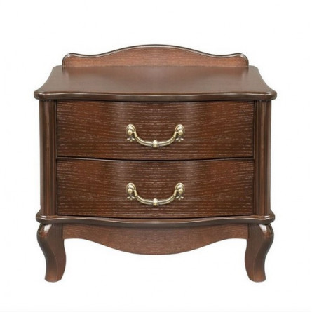 Тумбочка прикроватная "Джульетта" 2 ящ. (орех) Вис