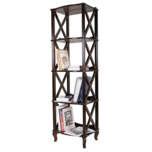 Этажерка-стеллаж "Джульетта"-4 (орех ) Вис