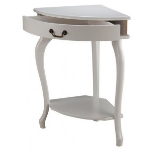 Консоль угловая "Элегант" (молочный дуб) Вис