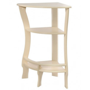 Этажерка угловая "Грейс" (дуб шампань ) Вис