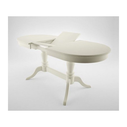 Стол "Орфей-2" (Эмаль 11/Слоновая кость/шпон бук)