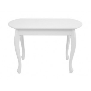 Стол "Венеция" (Белый/массив березы, Шпон)