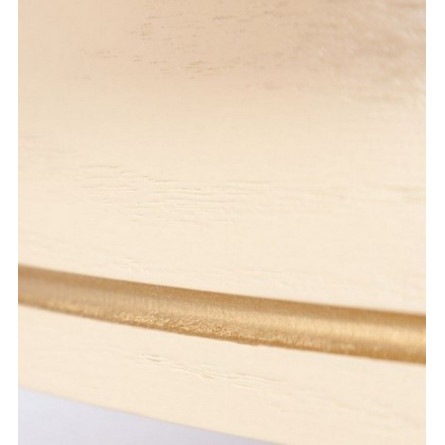 Стол "Фабрицио-1" раздвижной (D 820 / Цвет дерева: Тон 10 Слоновая кость RAL 1015 + патина золото)