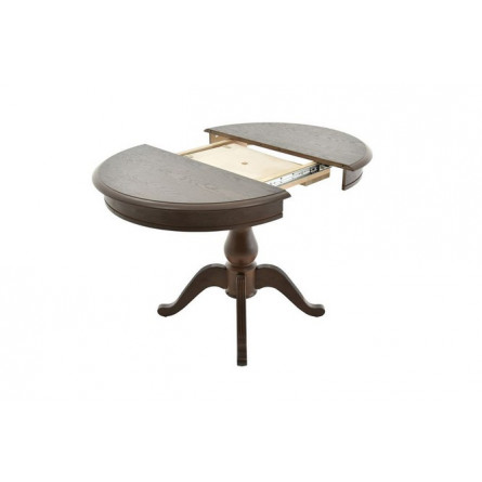 Стол "Фабрицио-1" раздвижной (D 820 / Цвет дерева: Тон 7 Орех темный)