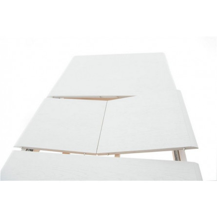 Стол "Кабриоль 120" раздвижной (1200х800 / Цвет дерева: Тон 9 Эмаль белая)