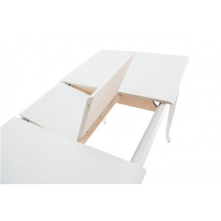 Стол "Кабриоль 120" раздвижной (1200х800 / Цвет дерева: Тон 9 Эмаль белая)