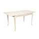 Стол "Кабриоль 120" раздвижной (1200х800 / Цвет дерева:Тон 10 Слоновая кость RAL 1015 + патина золото)