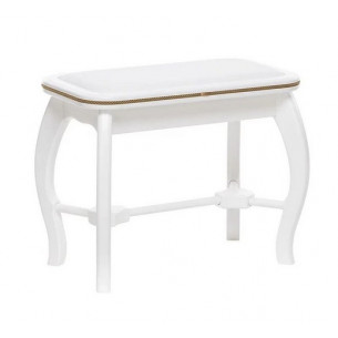 Банкетка Миледи (Молочный дуб / к.з Белый) Вис