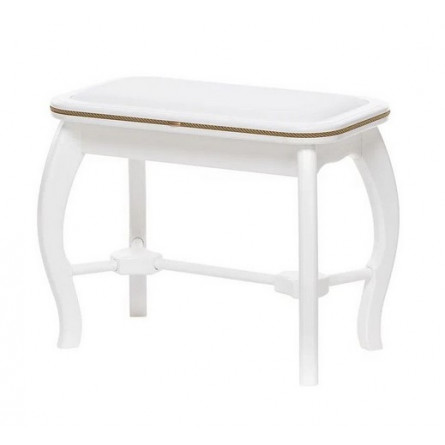 Банкетка Миледи (Молочный дуб / к.з Белый) Вис