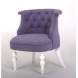 Кресло Бархат (эмаль белая / RS 13 лавандовый)