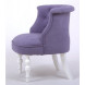 Кресло Бархат (эмаль белая / RS 13 лавандовый) Кресло Бархат (эмаль белая / RS 13 лавандовый)