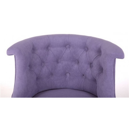 Кресло Бархат (эмаль белая / RS 13 лавандовый)