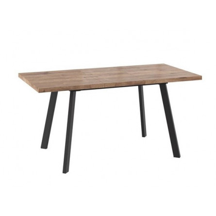 БОРГ-120(160)х80стол раздвижной Дуб Велингтон/Чёрный