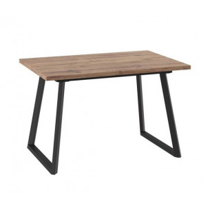 Стол раздвижной Loft-120(160)х80 Дуб велингтон/Чёрный