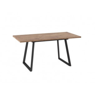 Стол раздвижной Loft-120(160)х80 Дуб велингтон/Чёрный