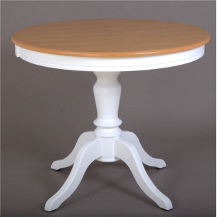 Стол "Эгина" (Дуб натуральный/Белый)