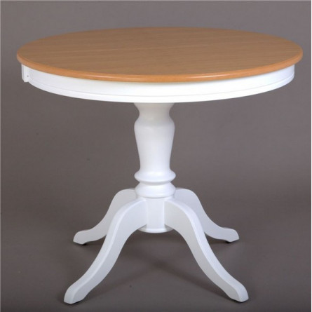 Стол "Эгина" (Дуб натуральный/Белый)