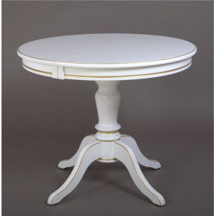 Стол "Эгина-2" (Белый/патина золото)