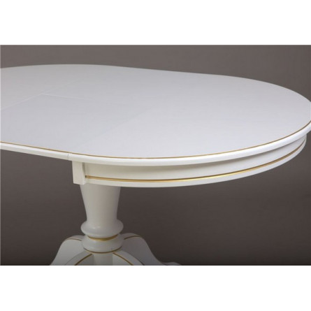 Стол "Эгина-2" (Белый/патина золото)