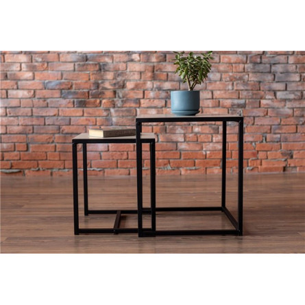 Стол журнальный "Терса" комплект (ясень шимо светлый)