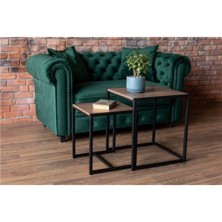 Стол журнальный "Терса" комплект (ясень шимо темный)