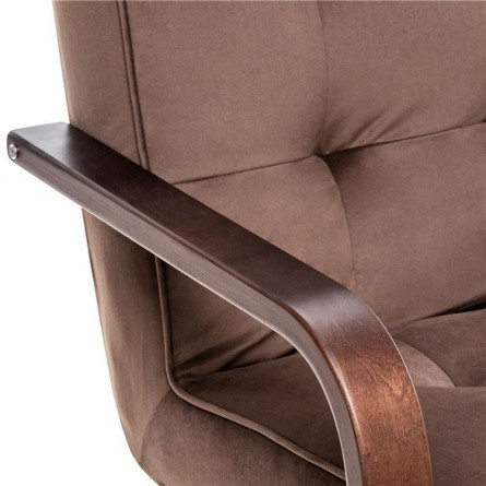 Кресло Модена (Орех тестура/ткань V23, кант V23)