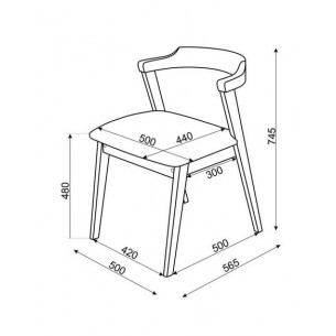 Стул Штаер (Средний тон/ткань RS-08)