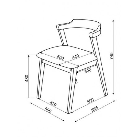 Стул Штаер (Средний тон/ткань RS-08)