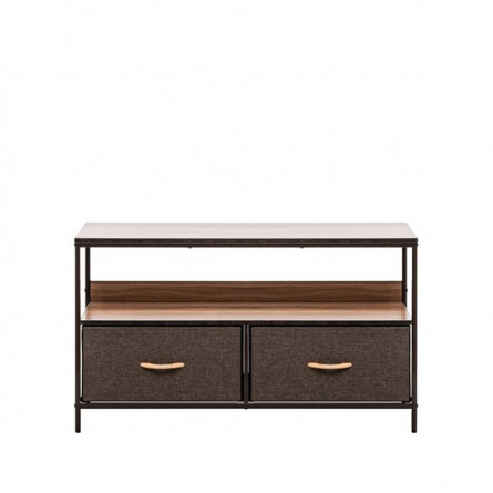 Комод Локи 2 ящика (каркас Коричневый/Бежевый/Светло-коричневый, Темно-коричневый)
